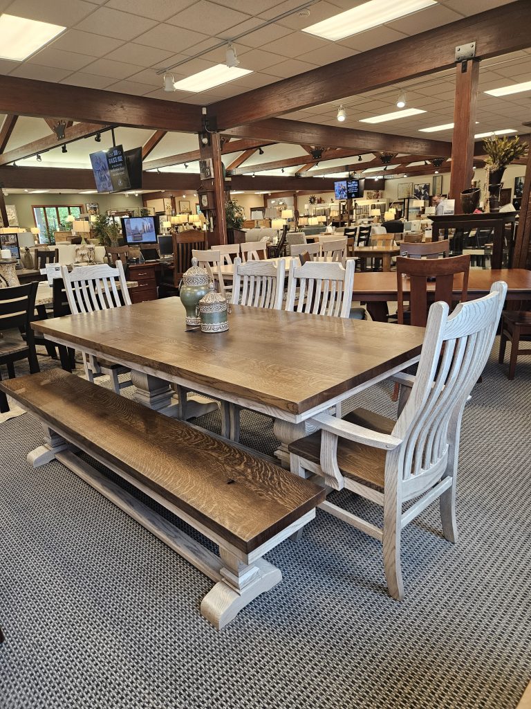 Mammoth Double Pedestal Table