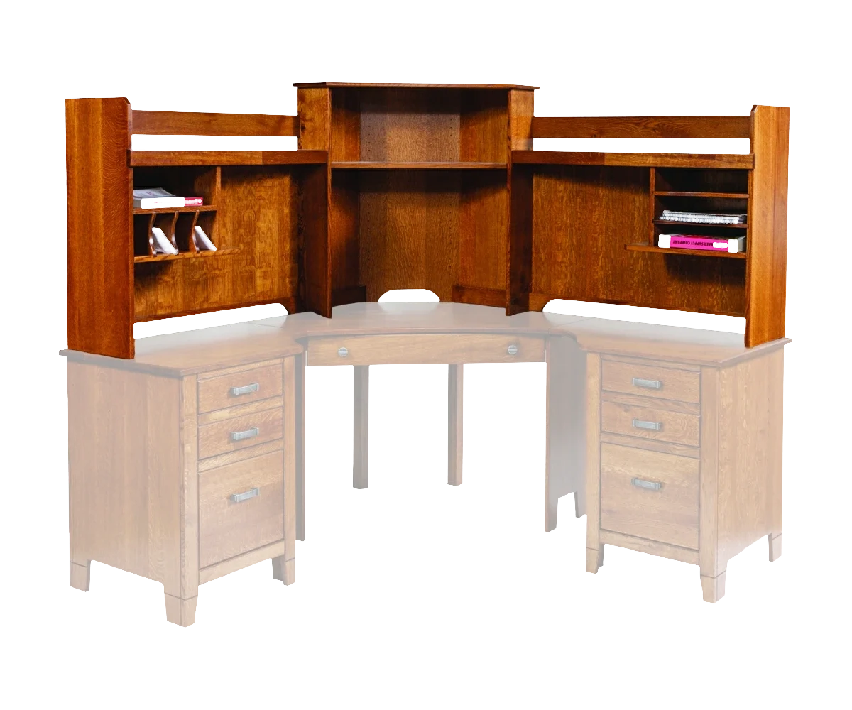 Amish Jacobsville Corner Hutch Top