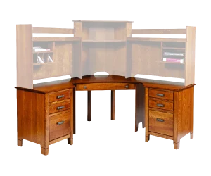 Amish Jacobsville Compact Corner Computer Desk