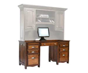 Amish Laurel Double Ped Desk