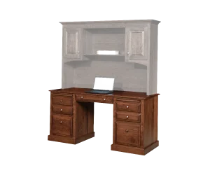 Amish Traditional Double Ped Desk