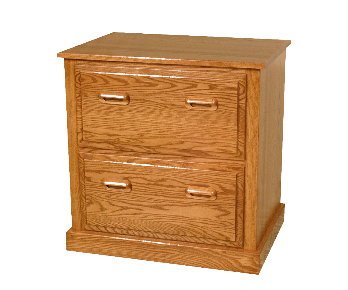 Amish Traditional Two-Drawer Lateral File Cabinet*