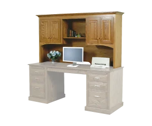 Amish Traditional Hutch* for 72" Desk (Drawing)
