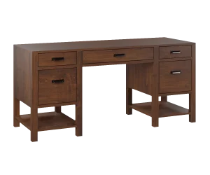Amish Wakefield Double Pedestal Desk