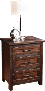 Amish Denali Nightstand with 3 Drawers