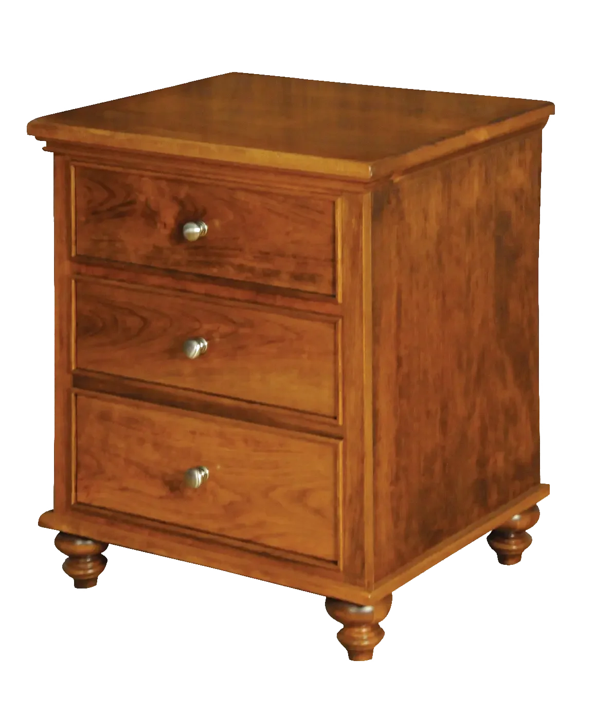 Amish Duchess Nightstand with 3 Drawers