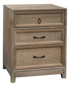 Amish Glendale 3 Drawer Nightstand