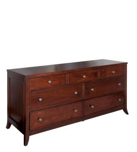 Amish Kingston 58" Double Dresser (7 Drawer)