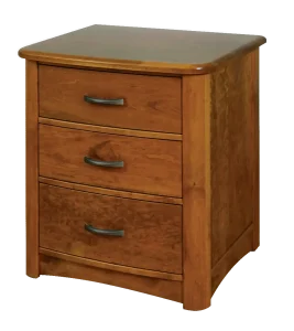 Amish Meridian Nightstand with 3 Drawer