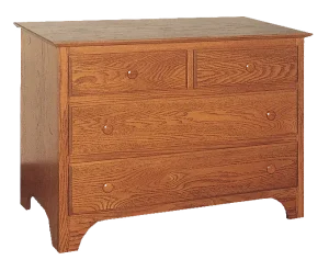 Amish Shaker Dresser with 4 Drawers