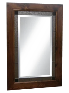 Amish Brooklyn Shaker Portrait Leaded Wall Mirror