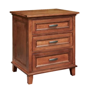 Amish Brooklyn Nightstand with 3 Drawers