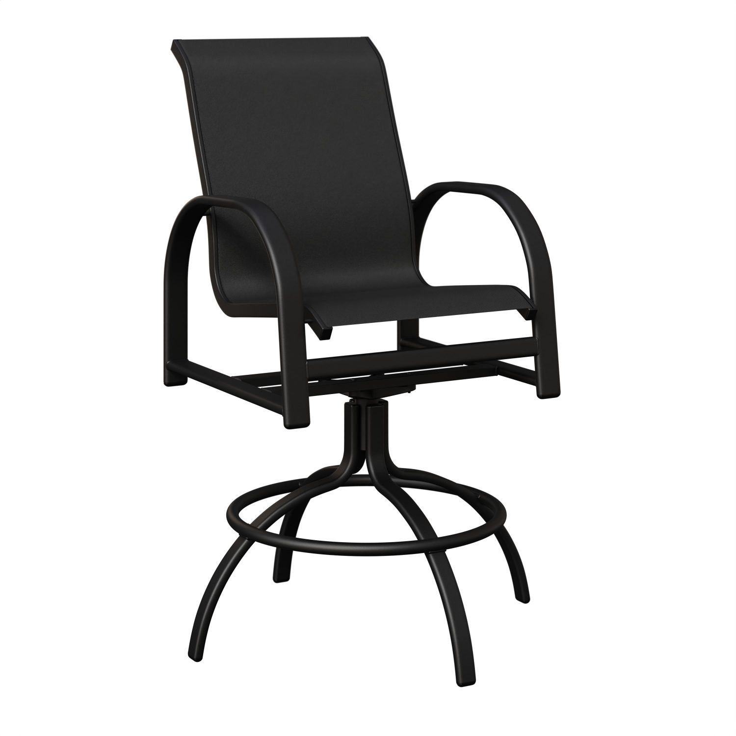 Murphy Aluminum+Sling Swivel Bar Chair by Berlin Gardens