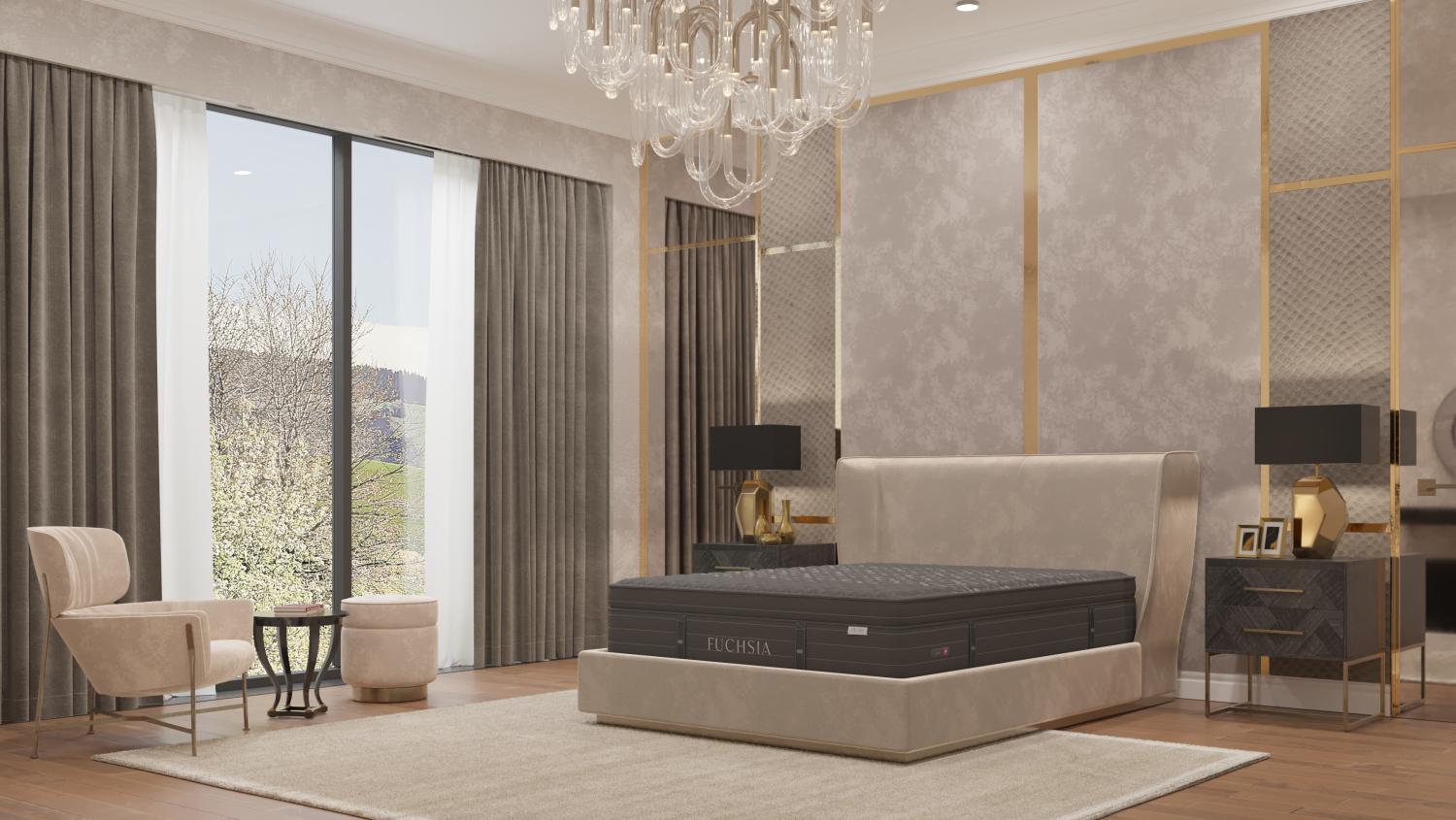 Fuchsia Firm Mattress