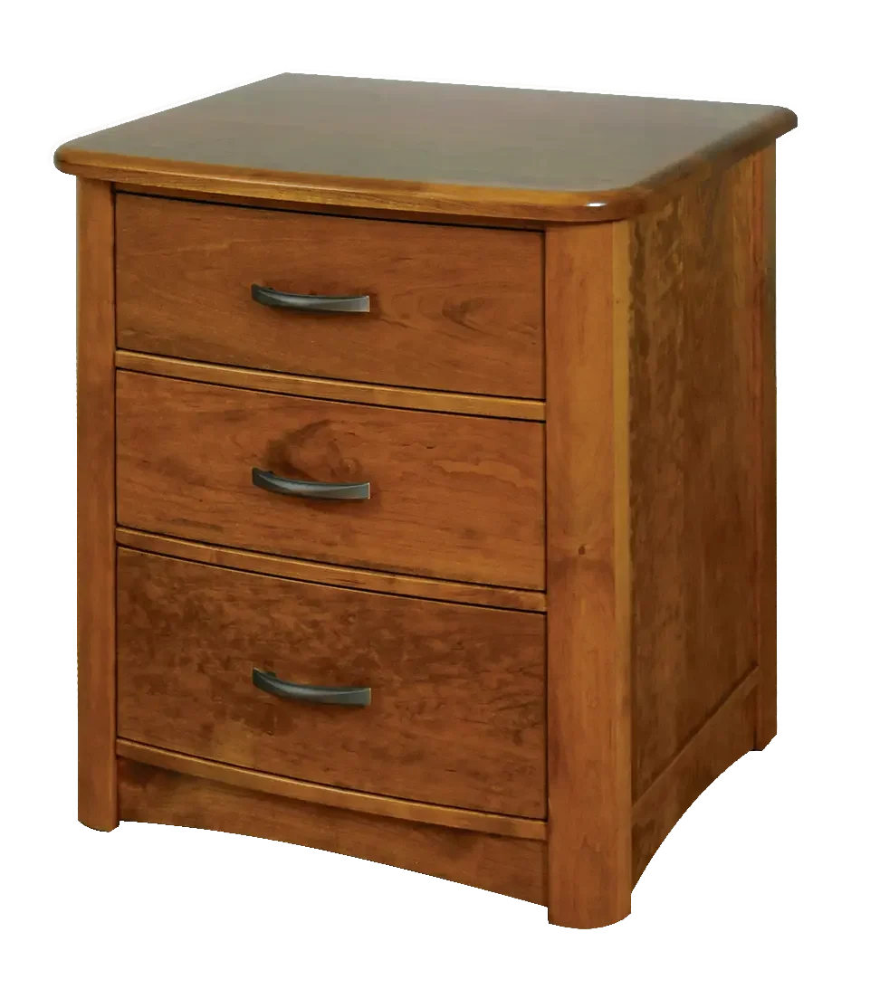 Amish Meridian Nightstand with 3 Drawer