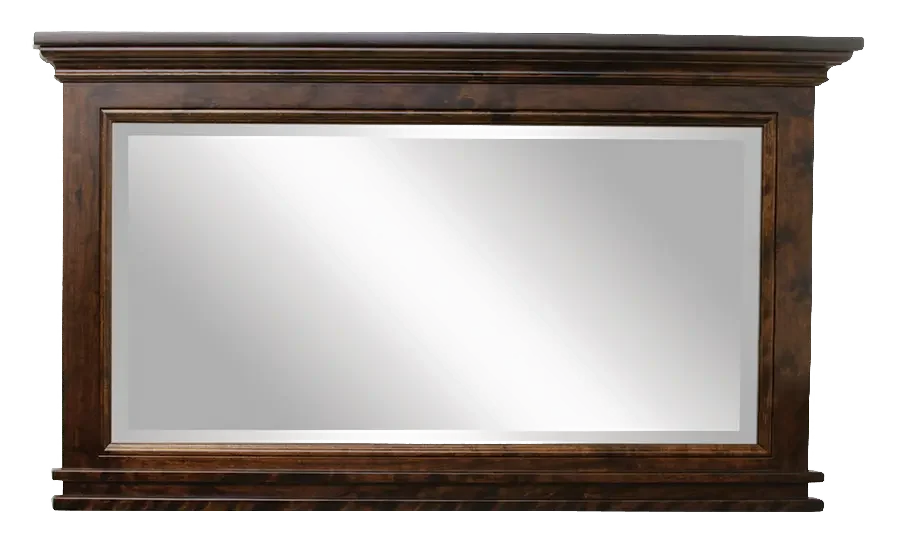Amish Brooklyn Landscape Wall Mirror with Flared Edges