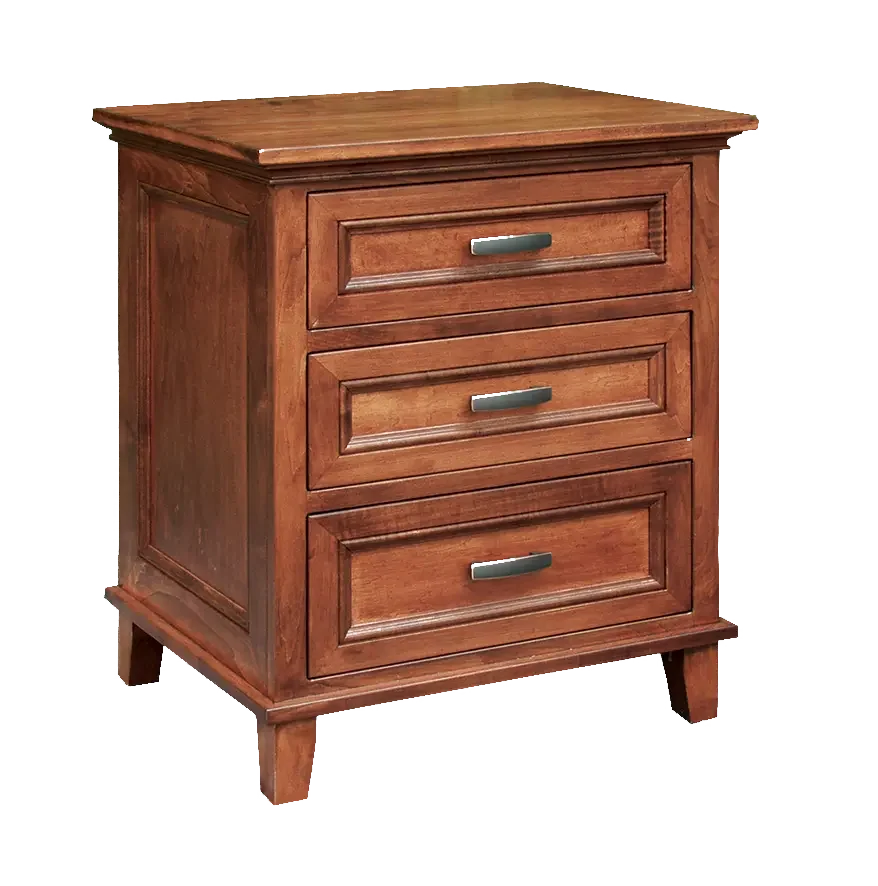 Amish Brooklyn Nightstand with 3 Drawers