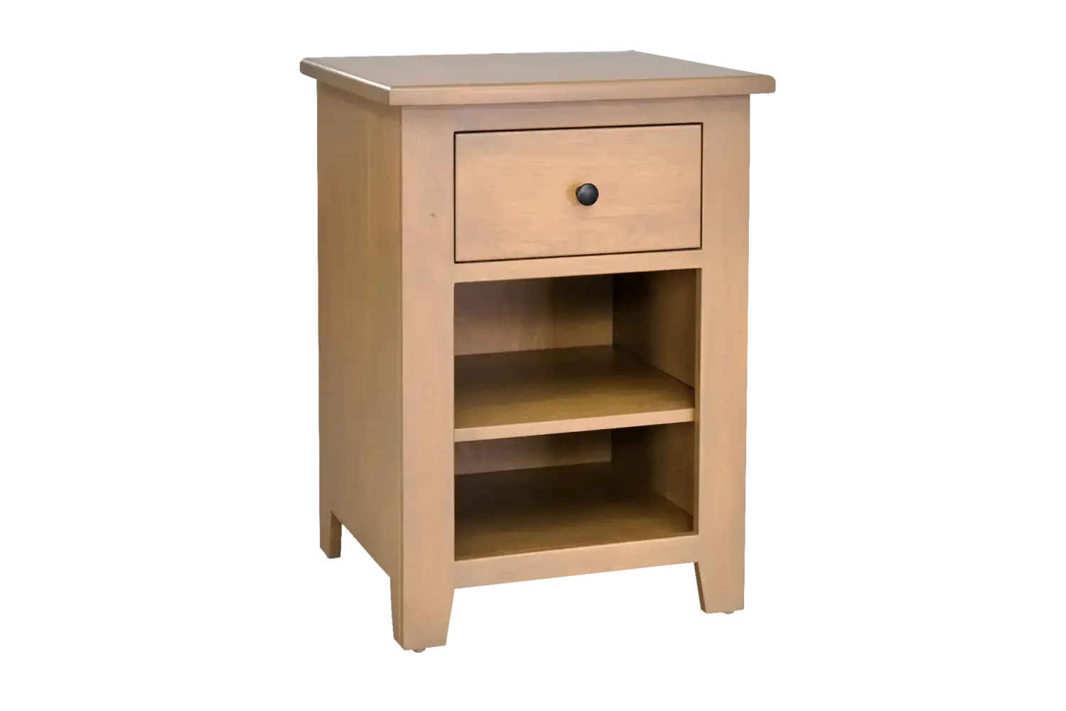 Amish Charland 1 Drawer Nightstand with Adjustable Shelf