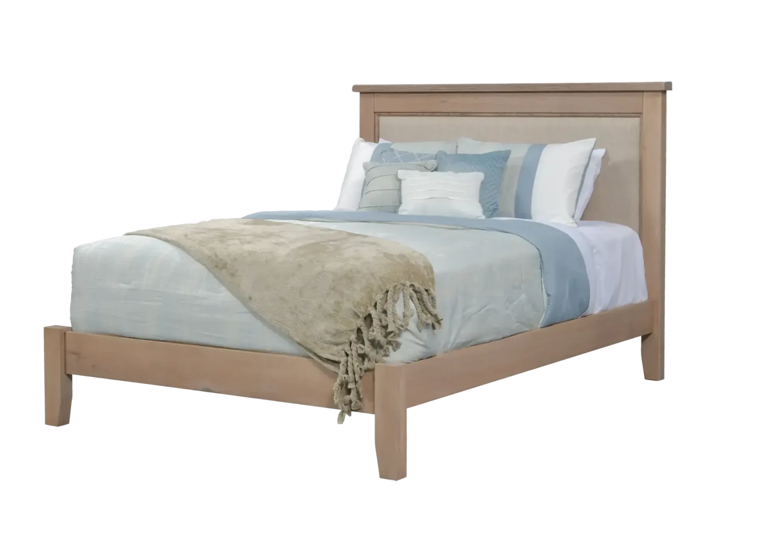 Amish Chloe Fabric Panel Bed