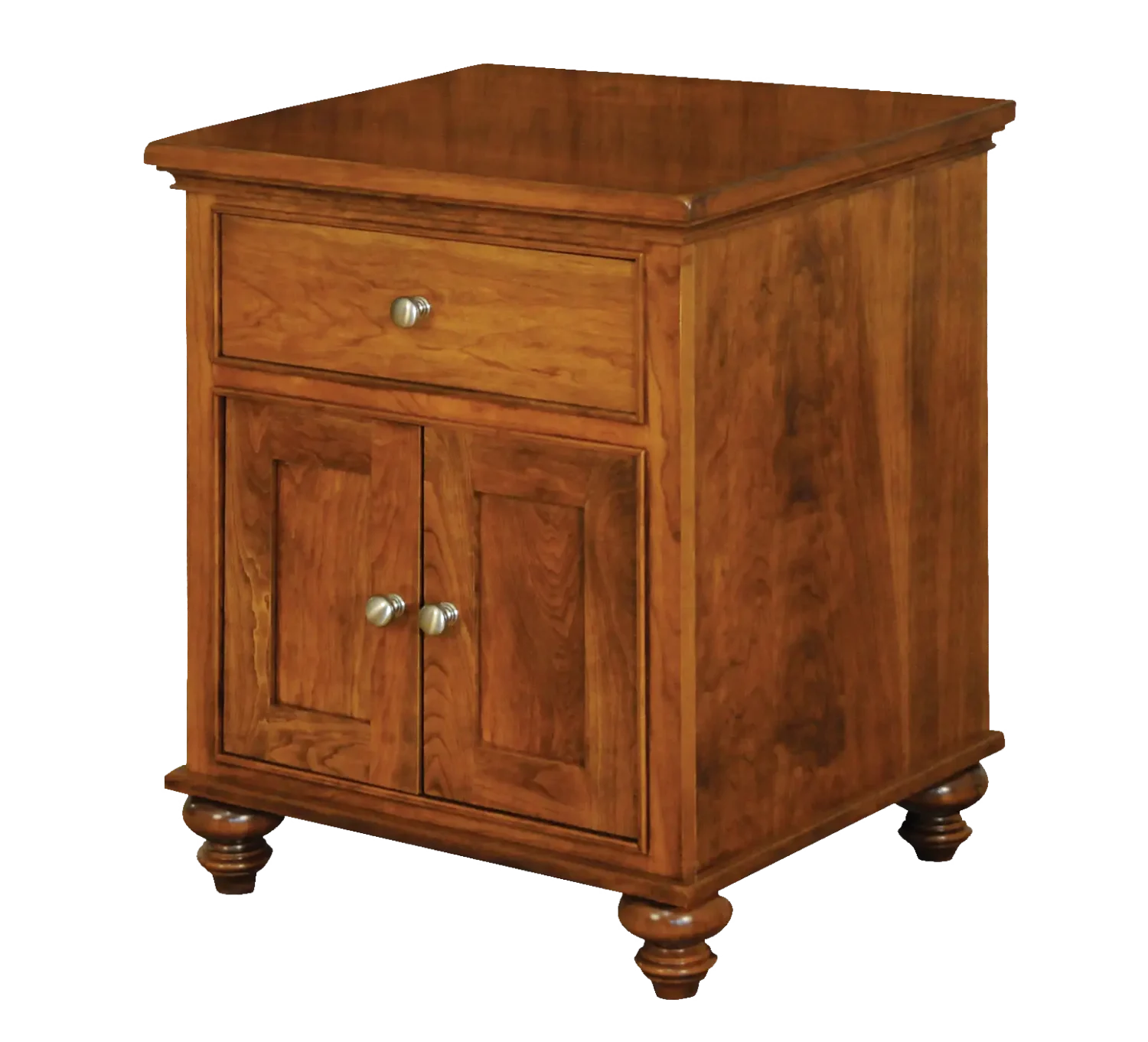 Amish Duchess Nightstand with 1 Drawer 2 Door