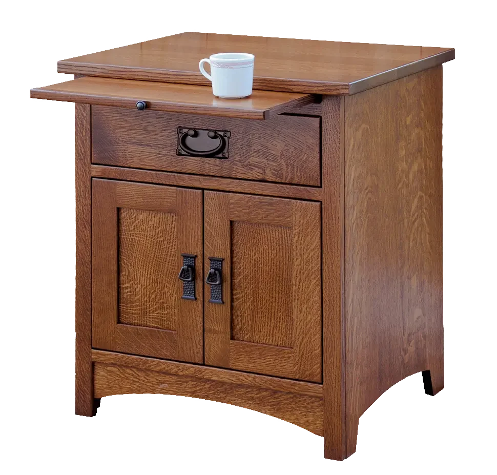 Amish Empire Mission Nightstand with 1 Drawer, 2 Doors