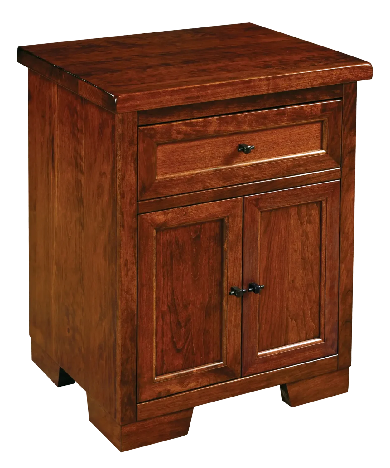 Amish Farmhouse 1 Drawer 2 Door Nightstand