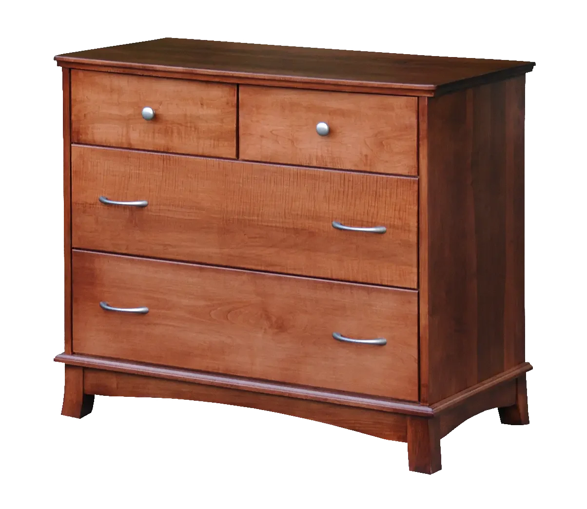 Amish Crescent 4 Drawer Chest