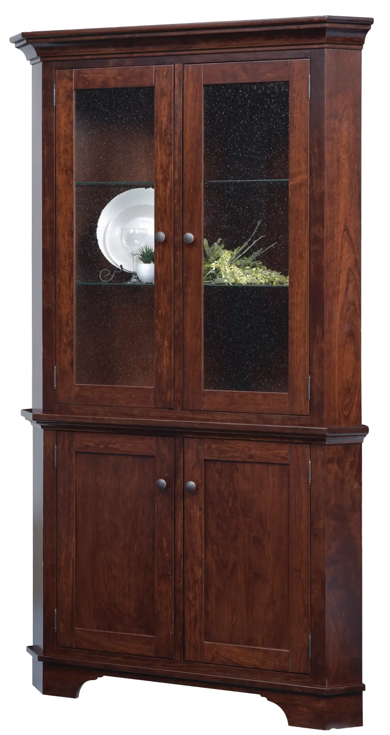 Amish Arlington Corner Hutch, Top Only