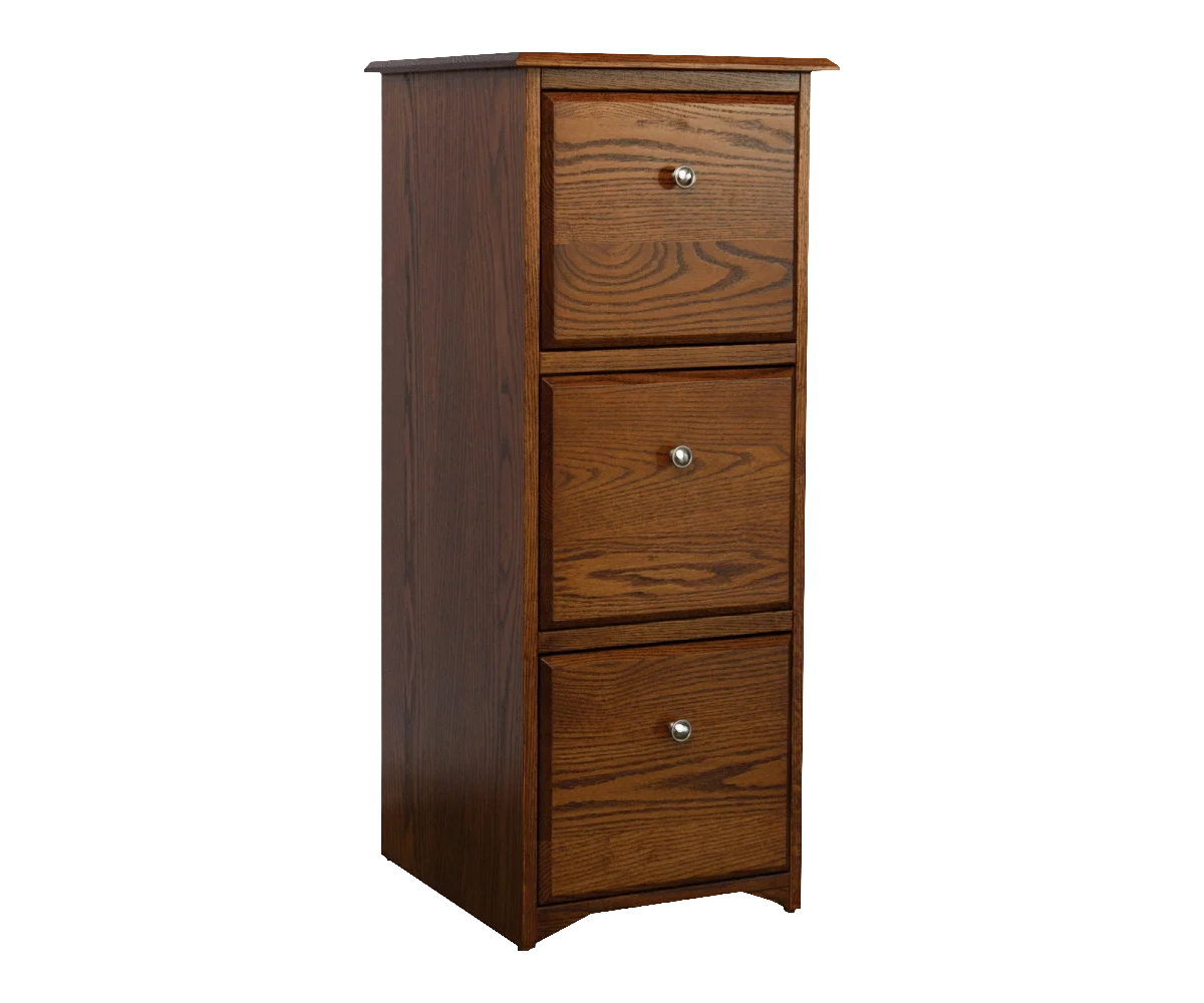 Amish Economy Three-Drawer File Cabinet