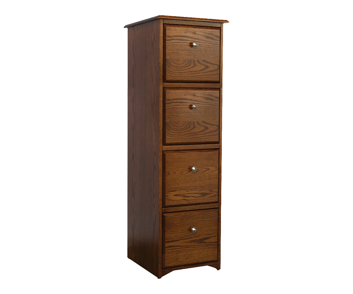 Amish Economy Four-Drawer File Cabinet