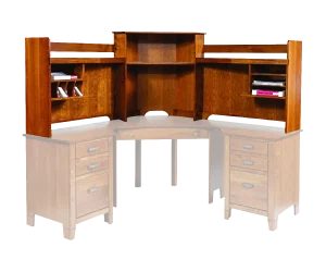 Amish Jacobsville Corner Hutch Top