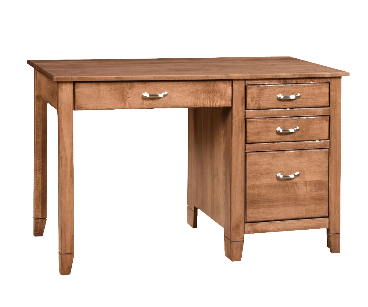 Amish Jacobsville Single Pedestal Desk