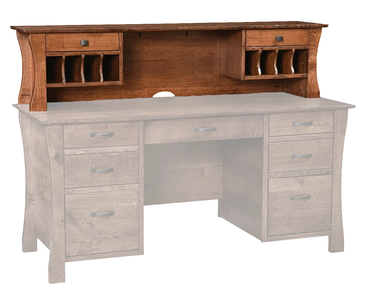 Amish Kapernaum Hutch Top (Finished Back Included)