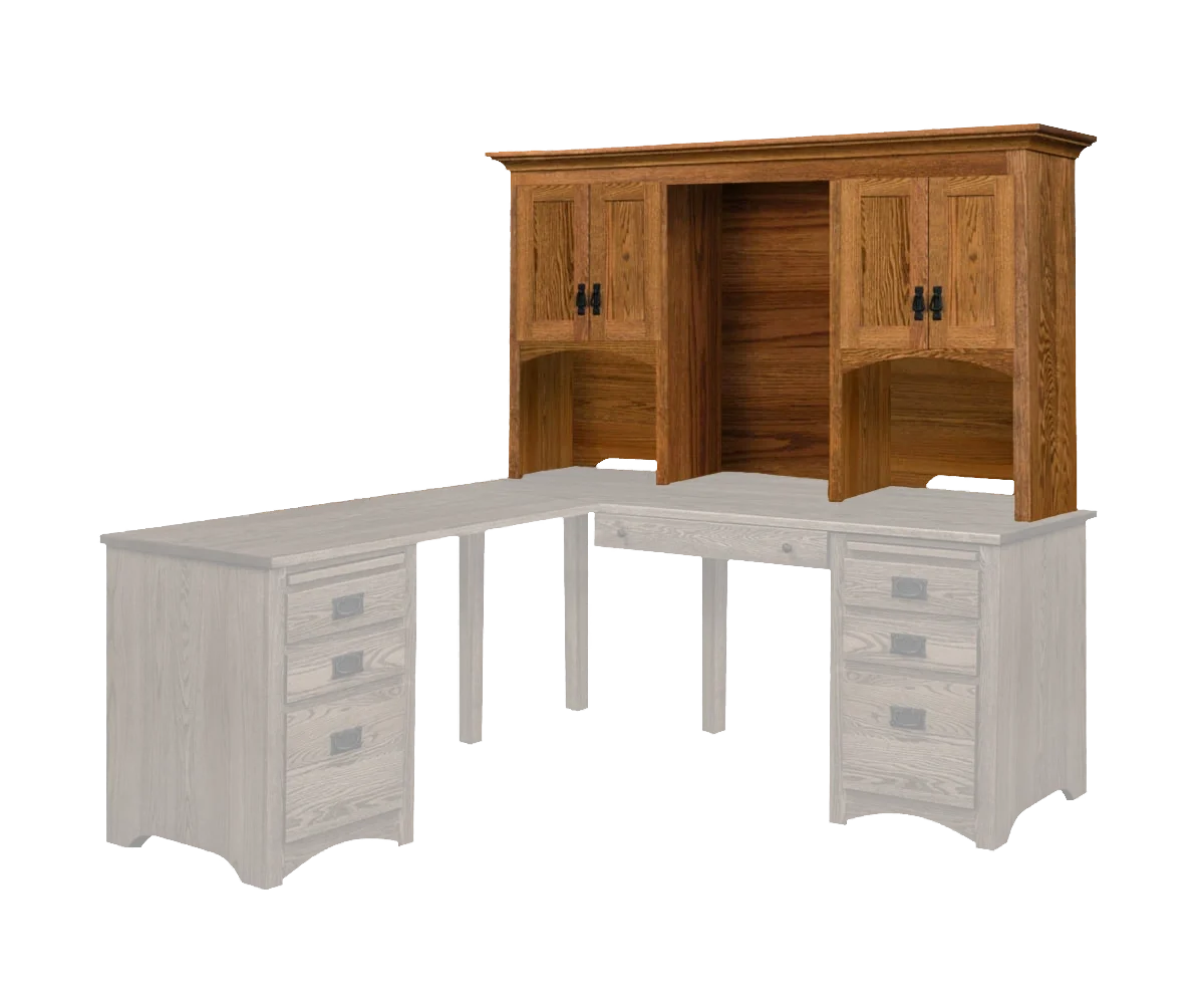 Amish Mission Hutch* for 72" Desk