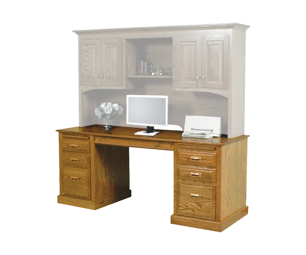 Amish Traditional Double Ped Desk