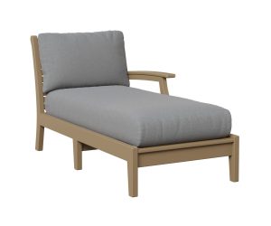 Classic Terrace Chaise Lounge with Left Arm by Berlin Gardens