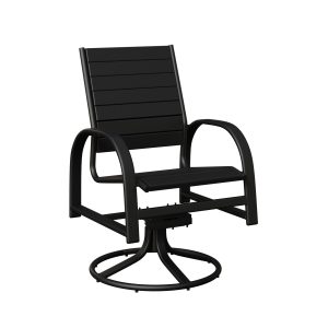 Murphy Aluminum+Poly Swivel Rocker Dining Chair by Berlin Gardens