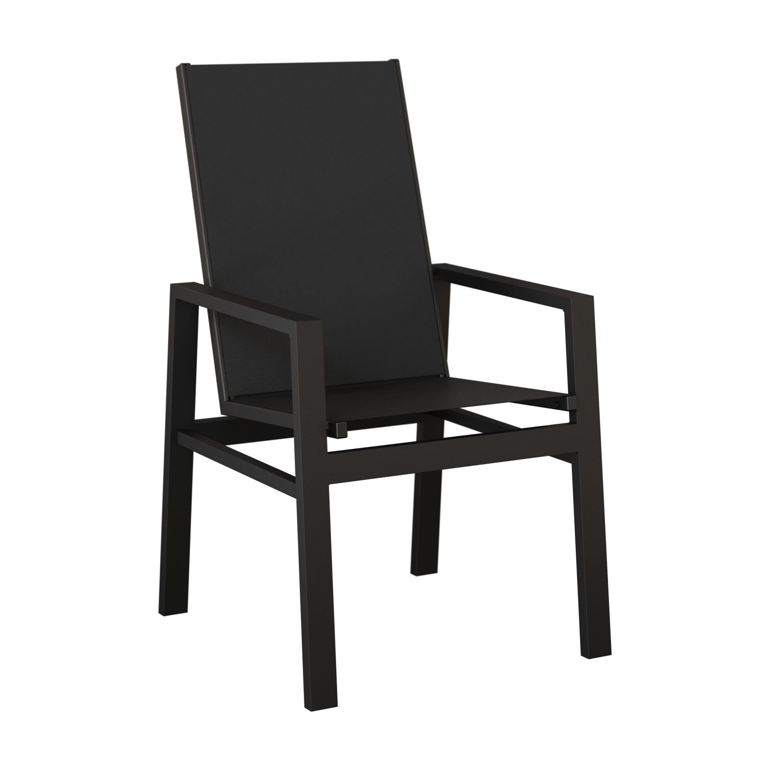 Vida High Back Aluminum+Sling Dining Chair by Berlin Gardens