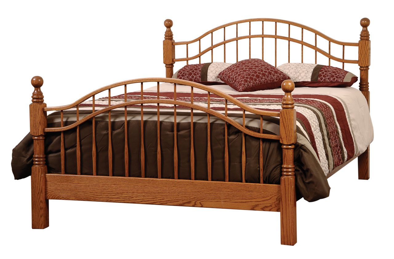 Amish Laurel Victorian Bed