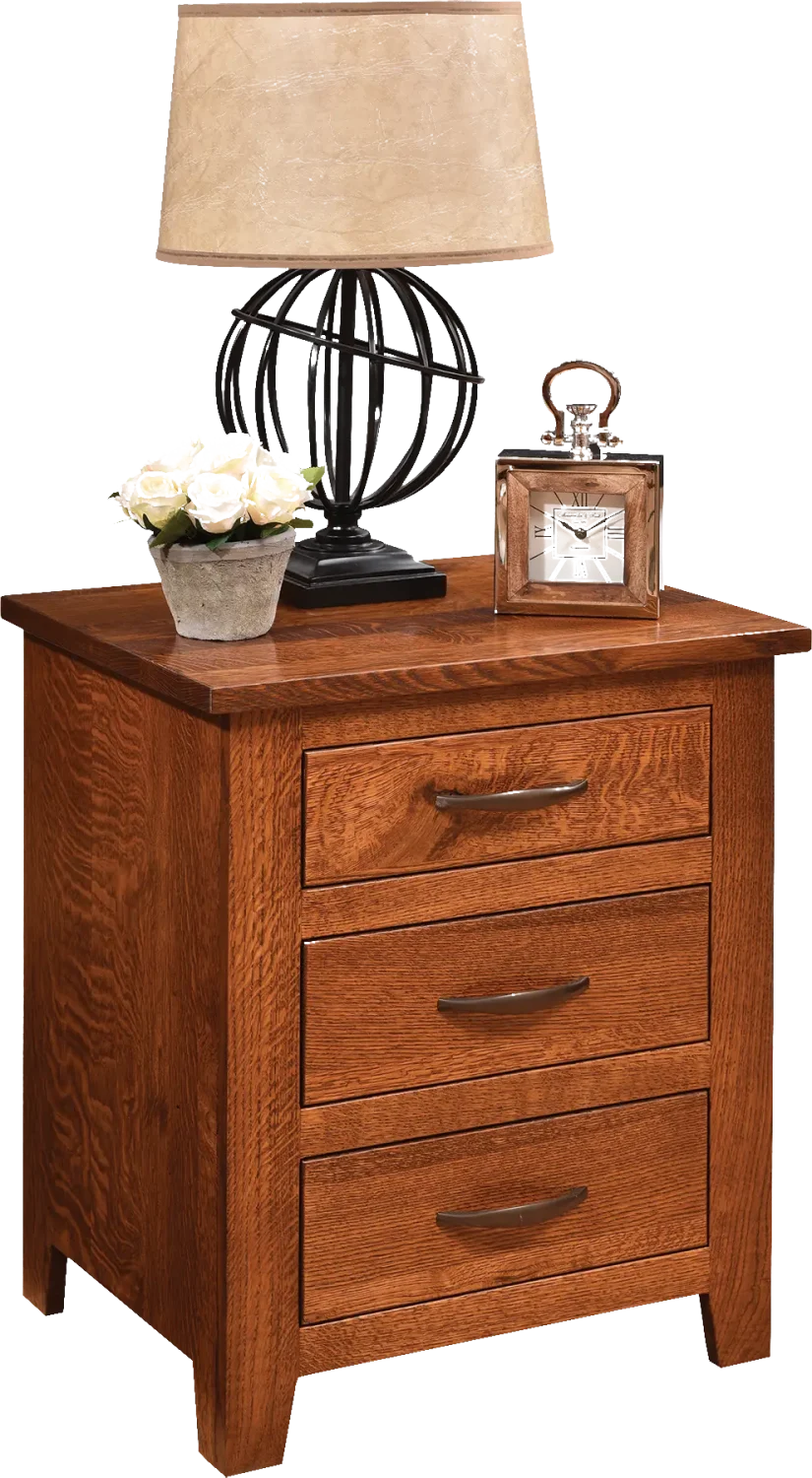 Amish Bloomfield 3-Drawer Nightstand