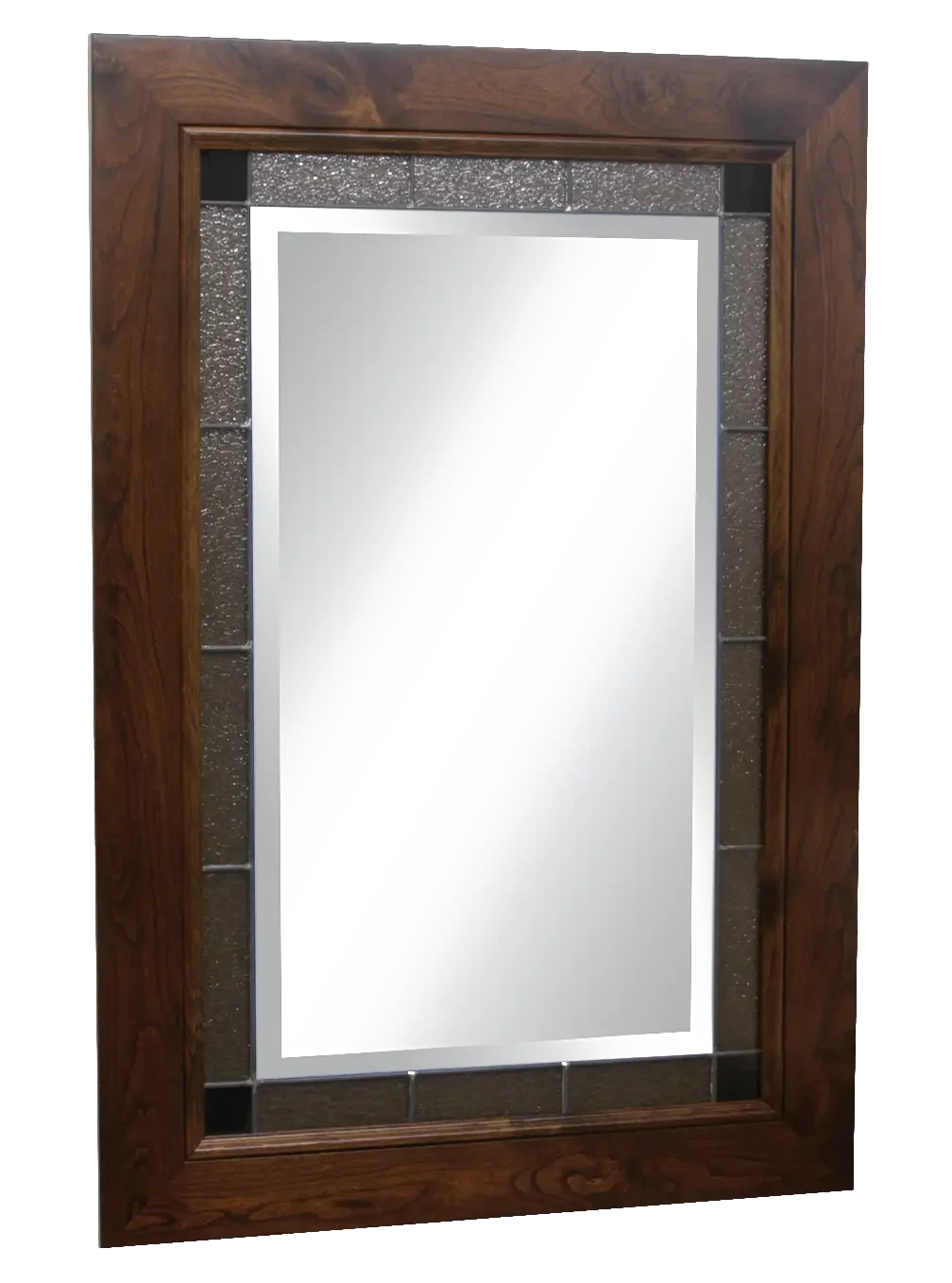 Amish Brooklyn Shaker Portrait Leaded Wall Mirror