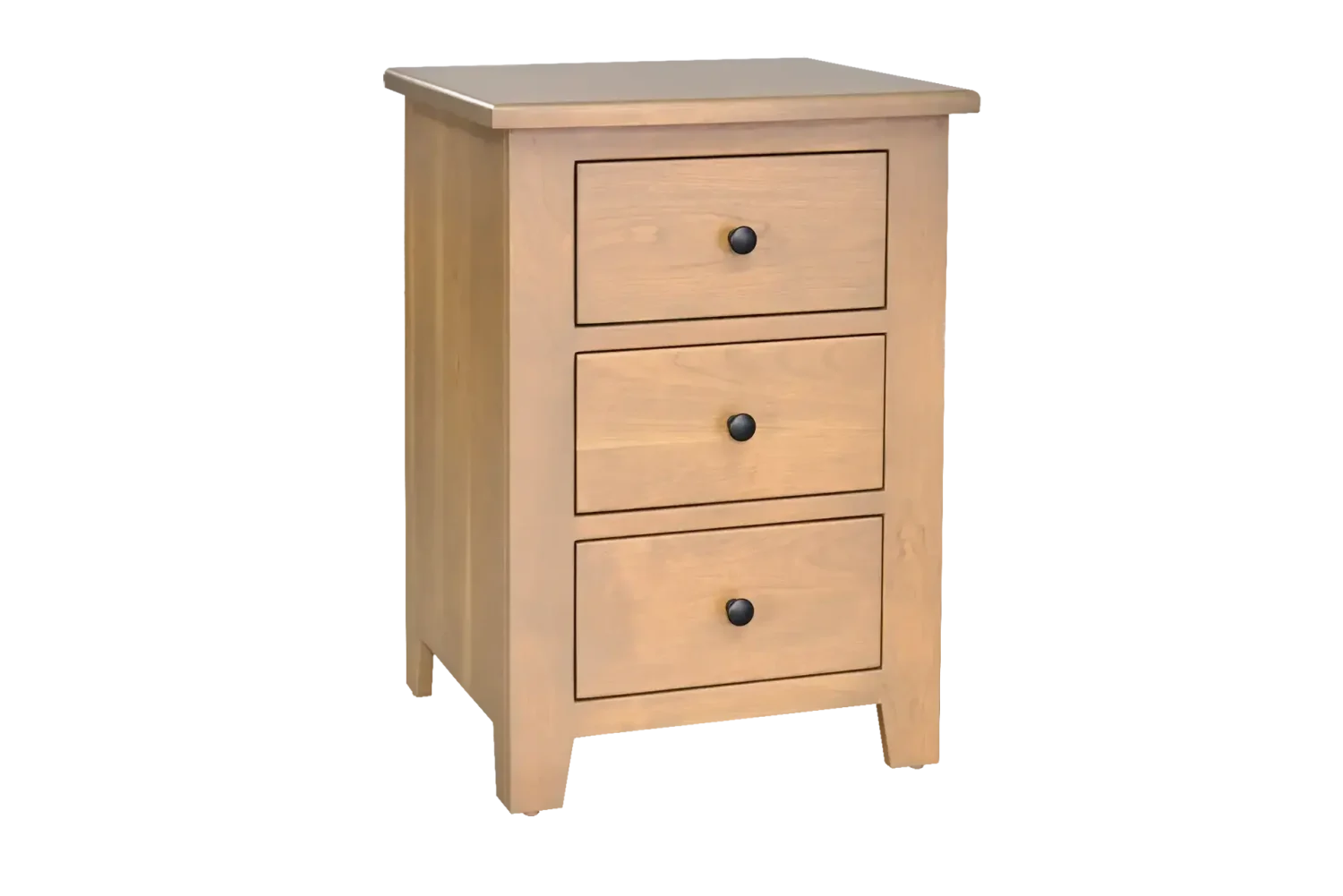 Amish Charland 3 Drawer Nightstand