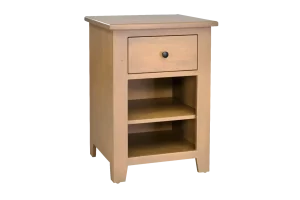 Amish Charland 1 Drawer Nightstand with Adjustable Shelf