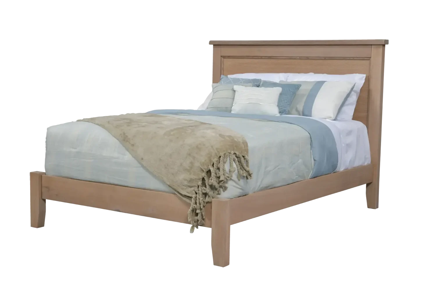 Amish Chloe Wood Panel Bed