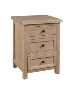 Amish Chloe 3 Drawer Nightstand