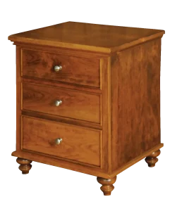 Amish Duchess Nightstand with 3 Drawers