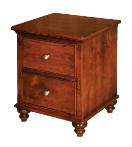 Amish Duchess Nightstand with 2 Drawers