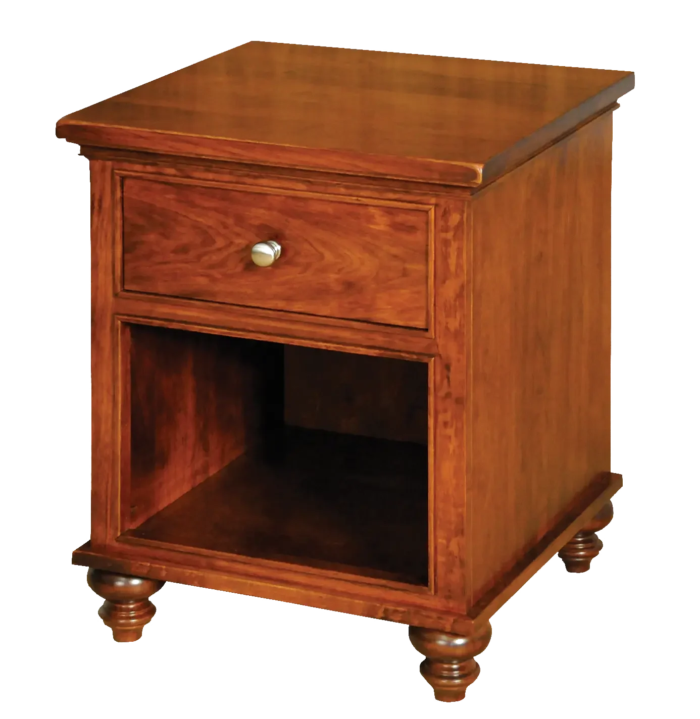 Amish Duchess Nightstand with 1 Drawer and Open