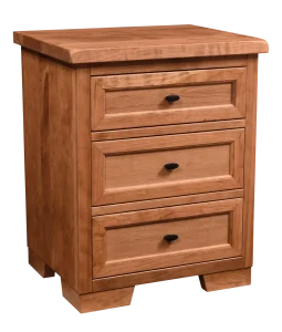 Amish Farmhouse 3 Drawer Nightstand