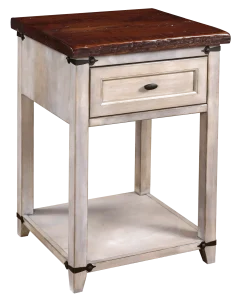 Amish Farmhouse Heritage 1 Drawer Nightstand with Shelf